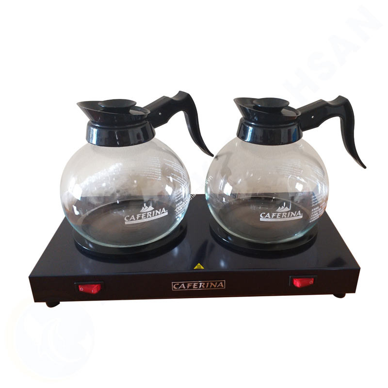 Bếp hâm cà phê đôi và 2 bình thủy tinh Caferina CF23-B3 hinh1