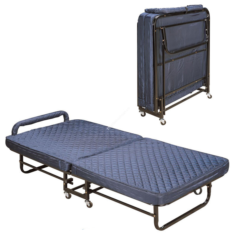 Giường extra bed nệm xanh dày 09 cm sắt sơn EX7122-9