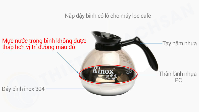 Lưu ý khi sử dụng bình đựng cà phê Kinox 8895