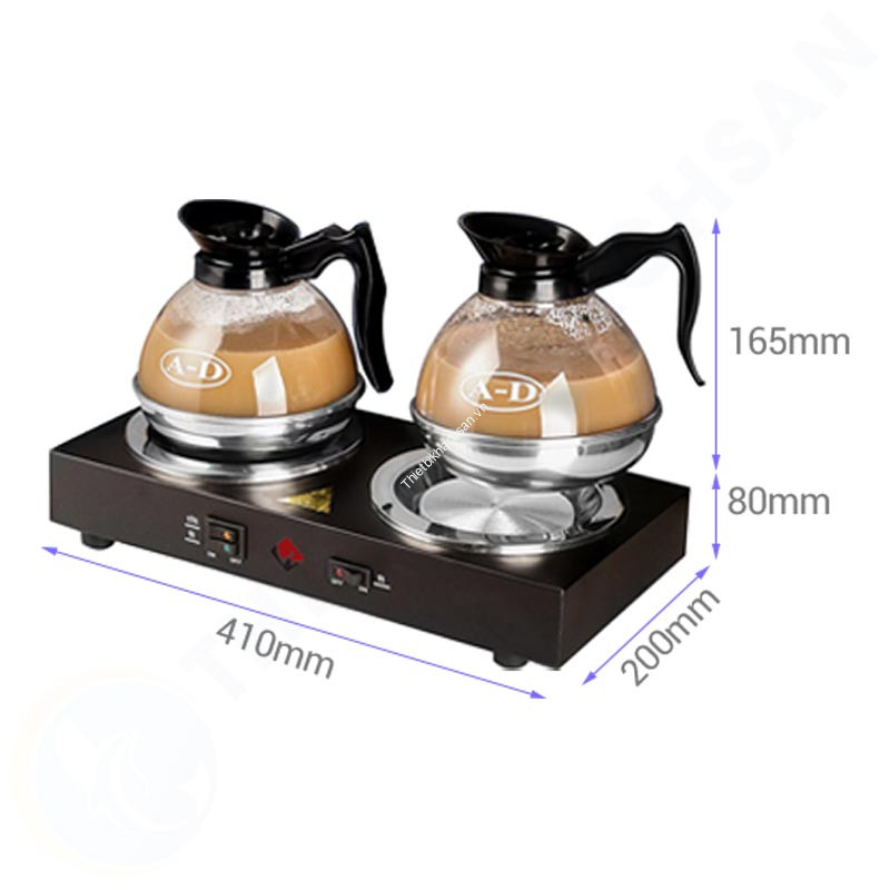 Bếp hâm nóng cà phê đôi Winners hâm và nấu có 2 bình đựng CF23-B25 hinh1