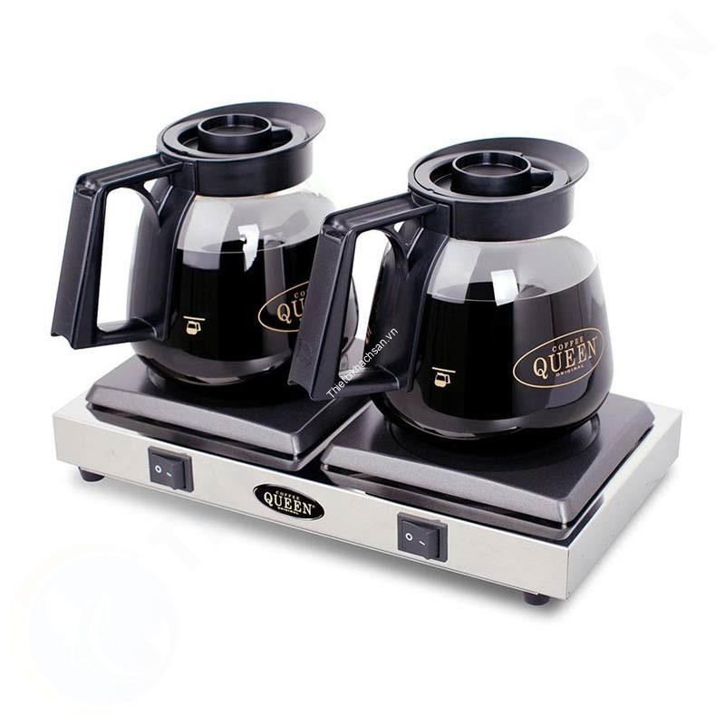 Bếp hâm nóng cà phê và 2 bình thủy tinh Coffee Queen CF23-BV2