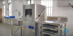 hệ thống rack dành cho máy rửa chén công nghiệp