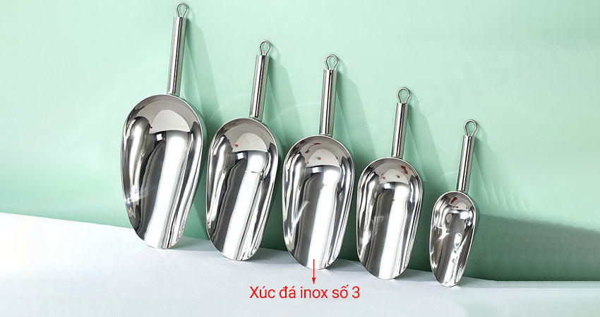 Mô tả xúc đá inox số 3 【loại dày cỡ trung】 XA093-D3