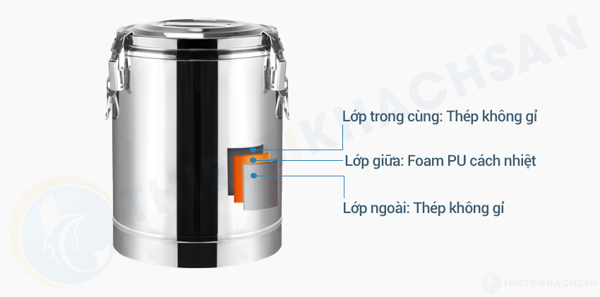 Đặc điểm và cấu tạo của thùng giữ nhiệt inox