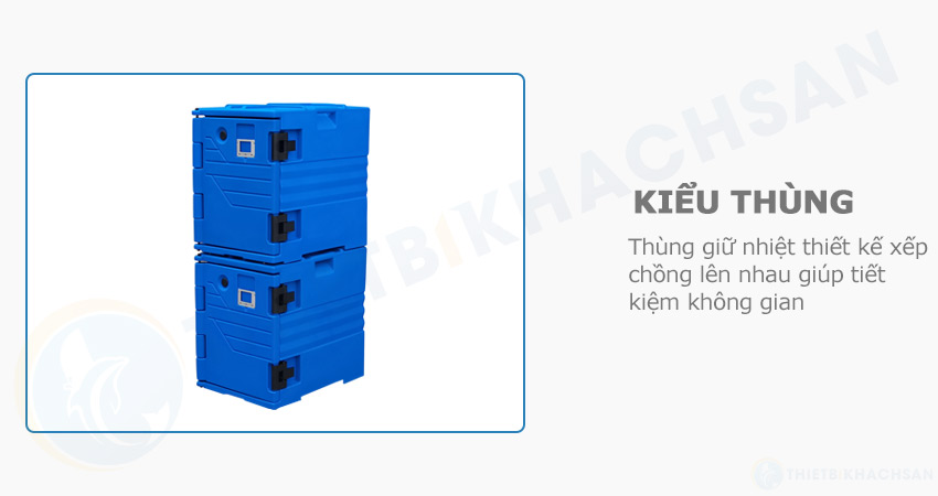 Kiểu thùng giữ nhiệt 90 lít màu xanh dương TN5709